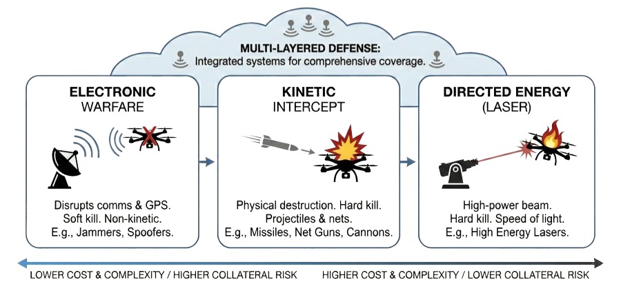Comparison of Counter-UAS Technologies